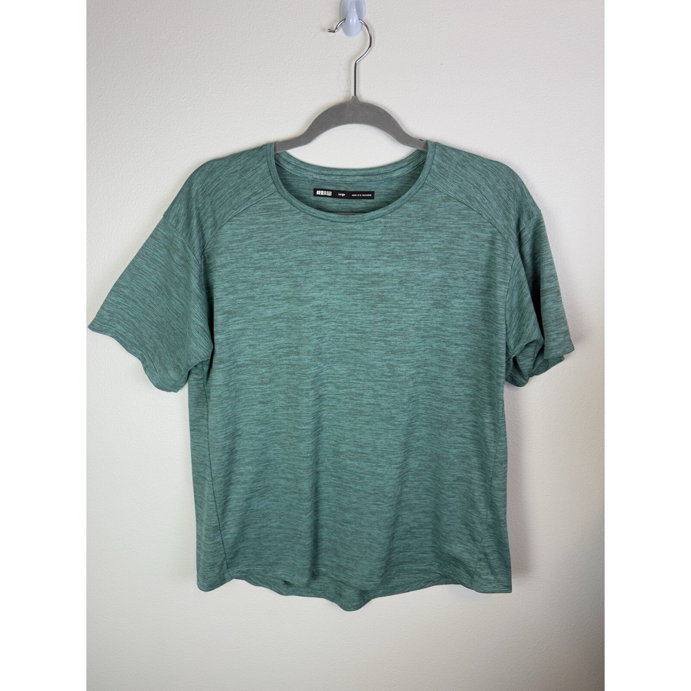 REI Coop Mens‎ Green Short Sleeve Activewear Top Size Large L